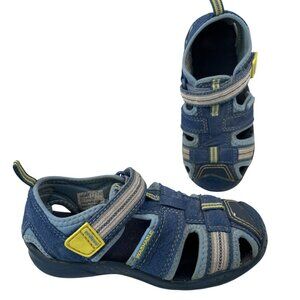 Pediped Flex Sport Sandals Little Boys 8.5 Sahara Blue Water Shoes Outdoor Play